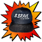 Adjustable Baseball Cap – Multicolored, Black, & Red | One Size Fits All | Cotton Polyester Blend | All-Season Streetwear Hat for Men & Women | B.Brave by SK WiLBUR