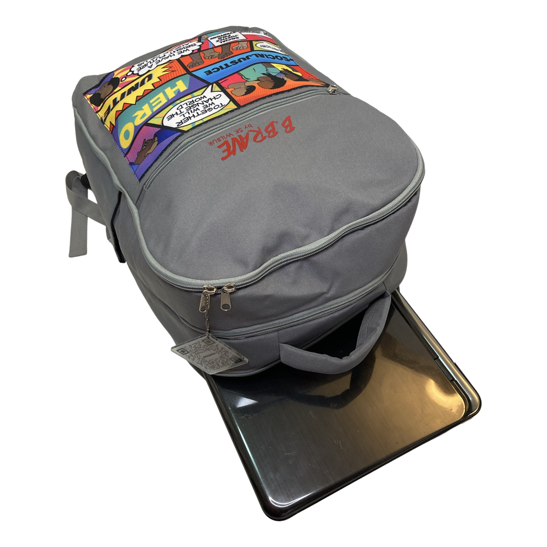 bravepud laptop backpack Social Justice "HERO" Laptop Backpack – bbravebackpacks