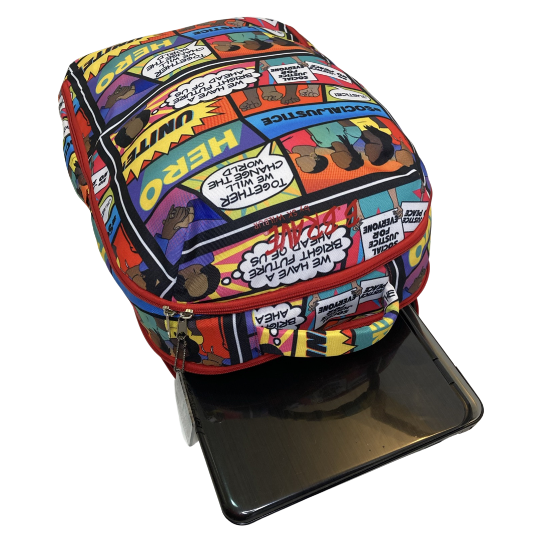 bravepud laptop backpack Social Justice "HERO" Laptop Backpack – bbravebackpacks