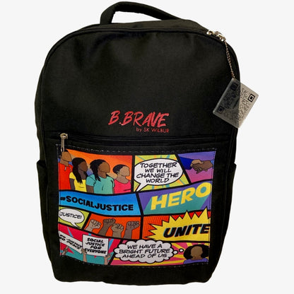 Social Justice "HERO" Laptop Backpack - Black